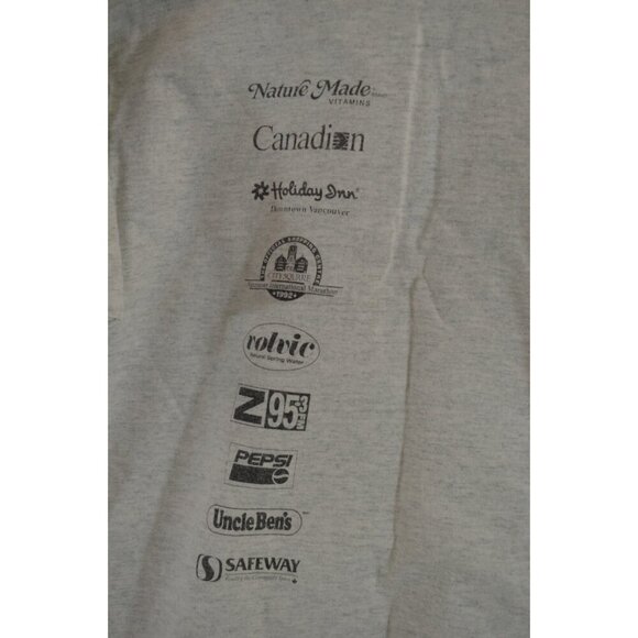 Vancouver International Marathon 1992 Large Fruit of Loom T-Shirt Single Stitch - Picture 6 of 10